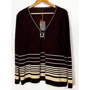 Banana Limon Women's Brown Cardigan NWT see photos for size measurements